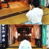熊野神社にて